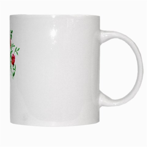 Flowers White Mug from DESIGN GIFT SHOP Right