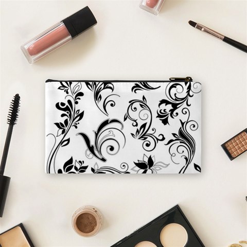 Floral Decorative Cosmetic Bag (Small) from DESIGN GIFT SHOP Back